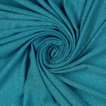 Lycra Fantasia Polvere di Stelle - al Metro - Turchese Glitter Turchese