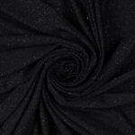 Lycra Fantasia Polvere di Stelle - al Metro - Nero Glitter Nero