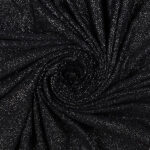 Lycra Fantasia Polvere di Stelle - al Metro - Nero Glitter Argento