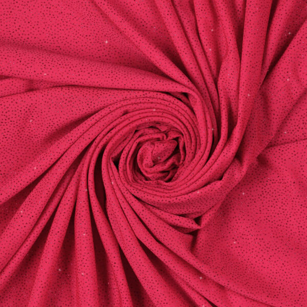 Lycra Fantasia Polvere di Stelle - al Metro - Fucsia Fluo Glitter Fucsia