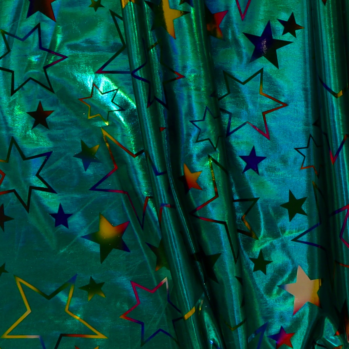 Lycra Lamè Fantasia Stella Verde