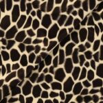 Tessuto Cavallino Stampato Animalier - al Metro - Giraffa Piccola