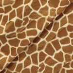 Tessuto Cavallino Stampato Animalier - al Metro - Giraffa Biondo