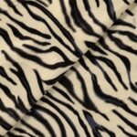 Tessuto Cavallino Stampato Animalier - al Metro - Tigre Bianca