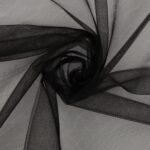 Tulle Sposa Mano Seta - Nero
