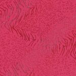 Lycra Fantasia Animalier Multi Glitter- al Metro - Fucsia Fluo Glitter Argento / Rosso