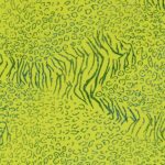 Lycra Fantasia Animalier Multi Glitter- al Metro - Giallo Fluo Glitter Smeraldo