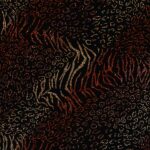 Lycra Fantasia Animalier Multi Glitter- al Metro - Nero Glitter Oro / Bronzo