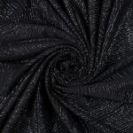 Lycra Fantasia Glitter Eurovision - al Metro - Nero Glitter Argento