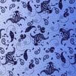Lycra Fantasia Sfumata Glitter Dis. 1 - al Metro - Blu Royal Glitter Blu