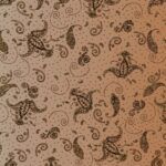 Lycra Fantasia Sfumata Glitter Dis. 1 - al Metro - Carne Glitter Oro