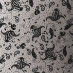 Lycra Fantasia Sfumata Glitter Dis. 1 - al Metro - Nero Glitter Nero