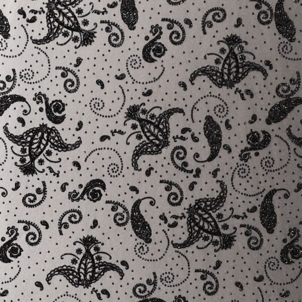 Lycra Fantasia Sfumata Glitter Dis. 1 - al Metro - Nero Glitter Nero