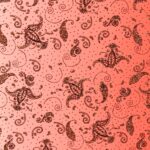 Lycra Fantasia Sfumata Glitter Dis. 1 - al Metro - Rosso Glitter Rame
