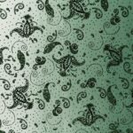 Lycra Fantasia Sfumata Glitter Dis. 1 - al Metro - Verde Glitter Verde