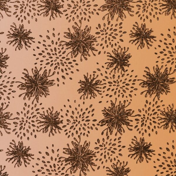 Lycra Fantasia Sfumata Glitter Dis. 3 - al Metro - Carne Glitter Oro