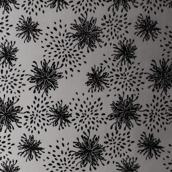 Lycra Fantasia Sfumata Glitter Dis. 3 - al Metro - Nero Glitter Nero