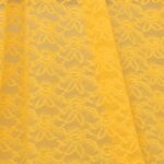 Tessuto Pizzo (Merletto) Floreale - 4332 - al Metro - Giallo