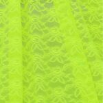 Tessuto Pizzo (Merletto) Floreale - 4332 - al Metro - Giallo Fluo