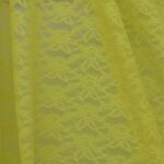 Tessuto Pizzo (Merletto) Floreale - 4332 - al Metro - Lime