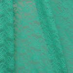 Tessuto Pizzo (Merletto) Floreale - 4332 - al Metro - Smeraldo