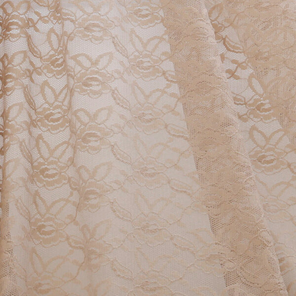 Tessuto Pizzo (Merletto) Floreale - 4332 - al Metro - Ice Cream
