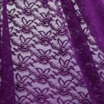 Tessuto Pizzo (Merletto) Floreale - 4332 - al Metro - Lambrusco