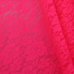 Tessuto Pizzo (Merletto) Bielastico Orchidea - al Metro - Fucsia Fluo