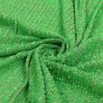 Tessuto Paillettes su Tulle Elastico - al Metro - Verde Fluo