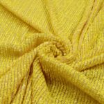 Tessuto Paillettes su Tulle Elastico - al Metro - Giallo Fluo