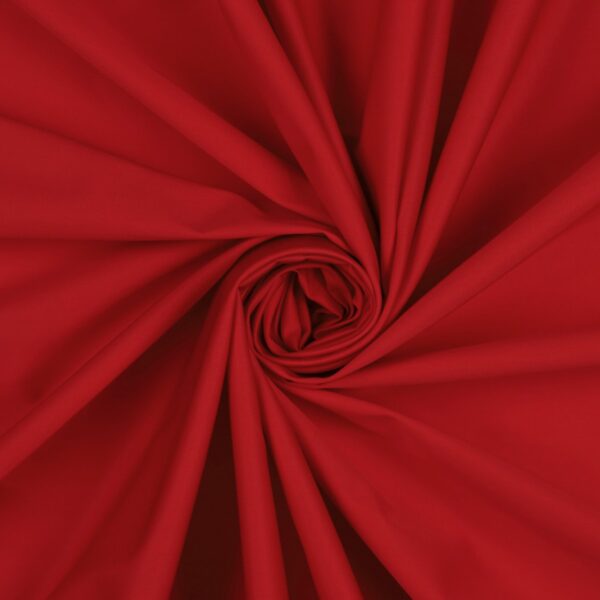 Raso di Cotone Rasatello - al Metro - Colore Rosso
