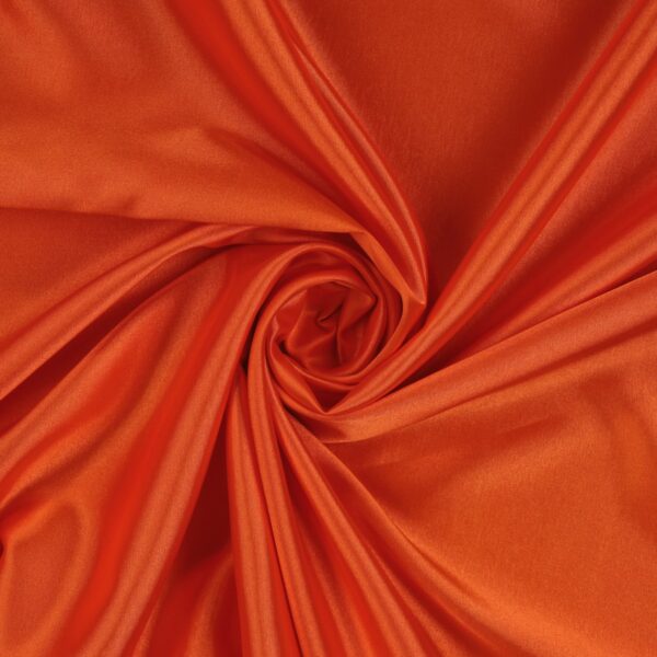 Tessuto Raso Elastico - al Metro - Arancio Fluo
