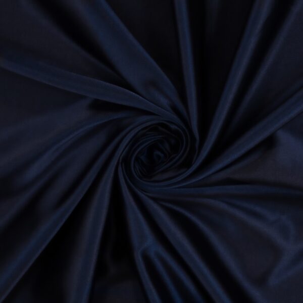 Tessuto Raso Elastico - al Metro - Blu Navy