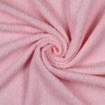 Tessuto Spugna Tessile al Metro - Rosa Baby