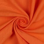 Tessuto Maglina Bielastica di Cotone - al Metro - Arancio Chiaro