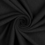 Tessuto Maglina Bielastica di Cotone - al Metro - Nero
