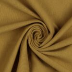 Tessuto Maglina Bielastica di Cotone - al Metro - Giallo Olio
