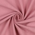Tessuto Maglina Bielastica di Cotone Garzata - al Metro - Rosa