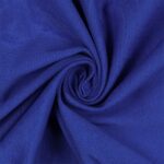 Tessuto Maglina Bielastica di Cotone Garzata - al Metro - Blu Royal