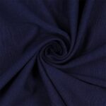 Tessuto Maglina Bielastica di Cotone Garzata - al Metro - Blu Tampone