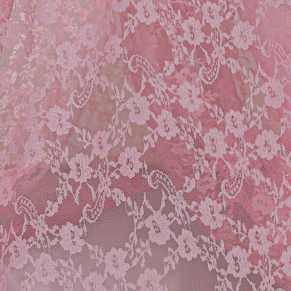 Tessuto Pizzo (Merletto) Comfort p.300 - al Metro - Rosa