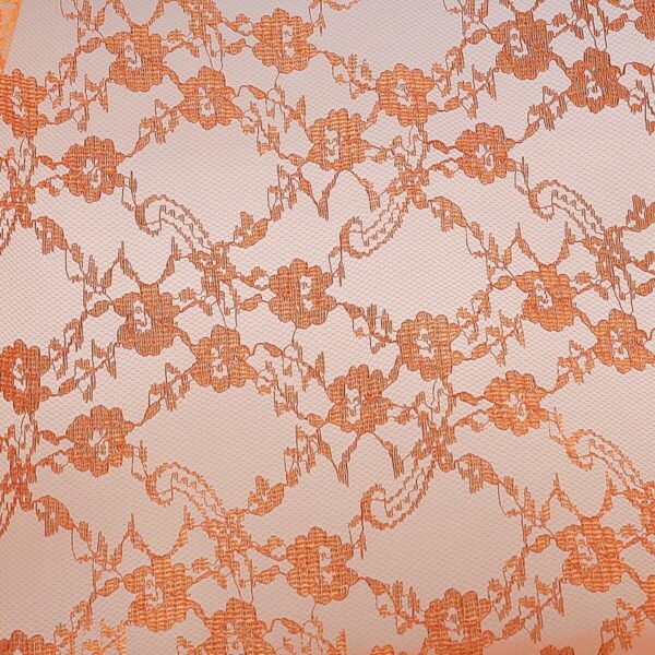 Tessuto Pizzo (Merletto) Comfort p.300 - al Metro - Arancio