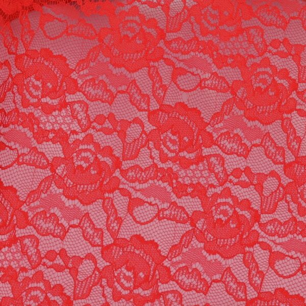 Tessuto Pizzo (Merletto) Comfort p.343 - al Metro - Rosso