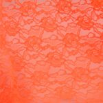 Tessuto Pizzo (Merletto) Comfort p.343 - al Metro - Arancio Fluo