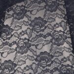 Tessuto Pizzo (Merletto) Comfort p.343 - al Metro - Blu Navy