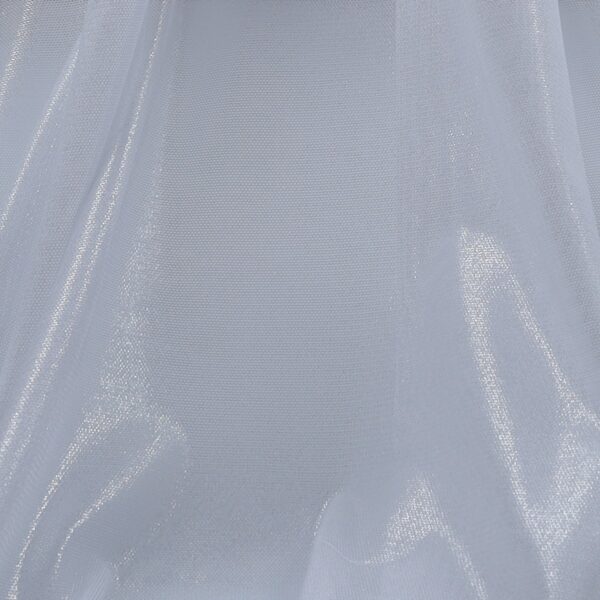 Tessuto Mesh (Tulle) Monoelastico Effetto Acqua - al Metro - Bianco