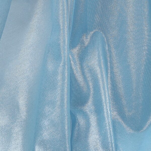 Tessuto Mesh (Tulle) Monoelastico Effetto Acqua - al Metro - Celeste