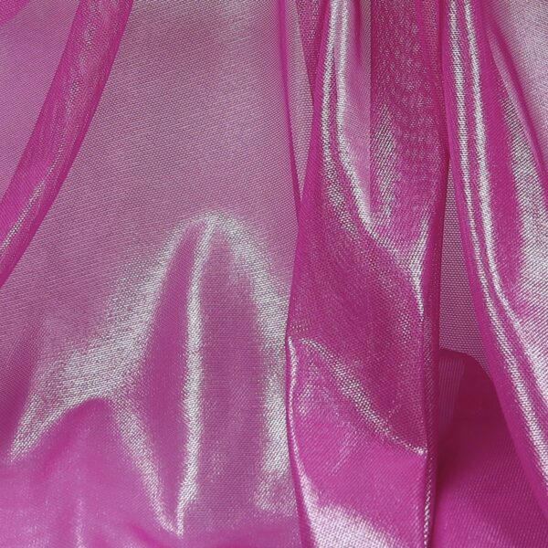 Tessuto Mesh (Tulle) Monoelastico Effetto Acqua - al Metro - Fucsia Scuro