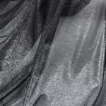 Tessuto Mesh (Tulle) Monoelastico Effetto Acqua - al Metro - Nero