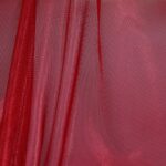 Tessuto Mesh (Tulle) Monoelastico Effetto Acqua - al Metro - Rosso